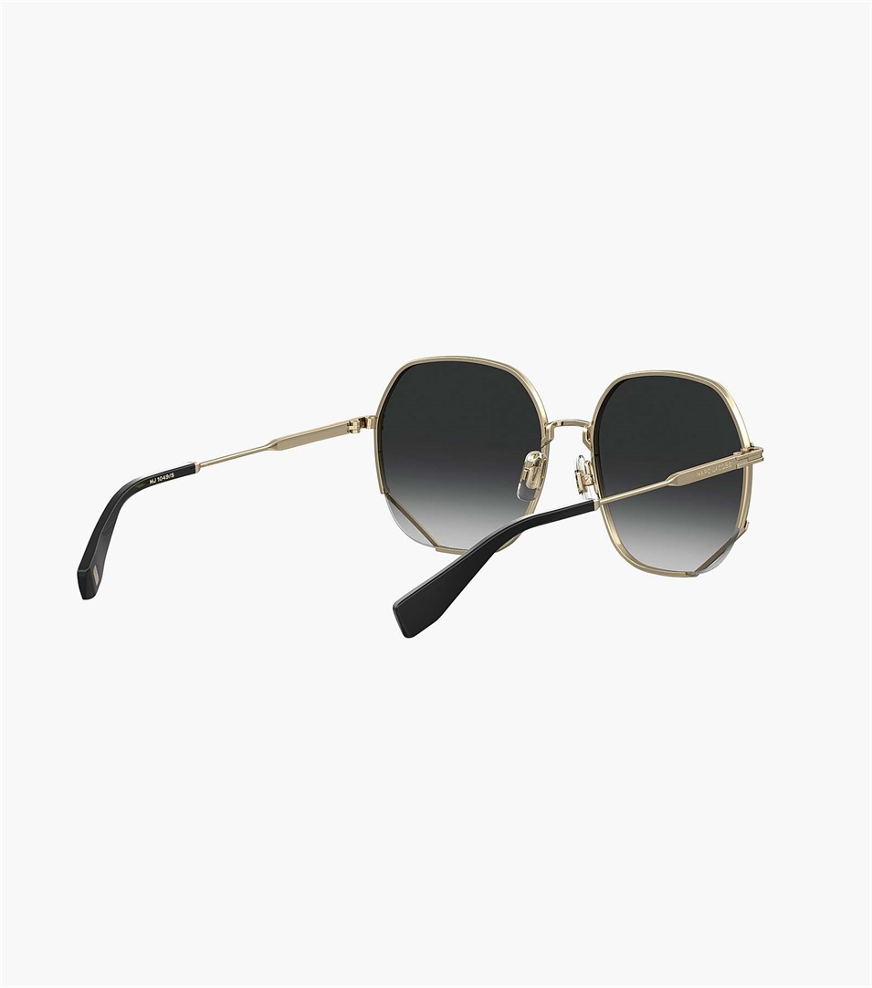 Gafas de Sol Marc Jacobs Round Hexagon Metal Mujer Doradas Negras | Peru-51302