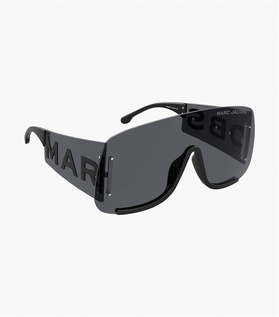 Gafas de Sol Marc Jacobs Runway Monogram Shield Mujer Negras | Peru-81376