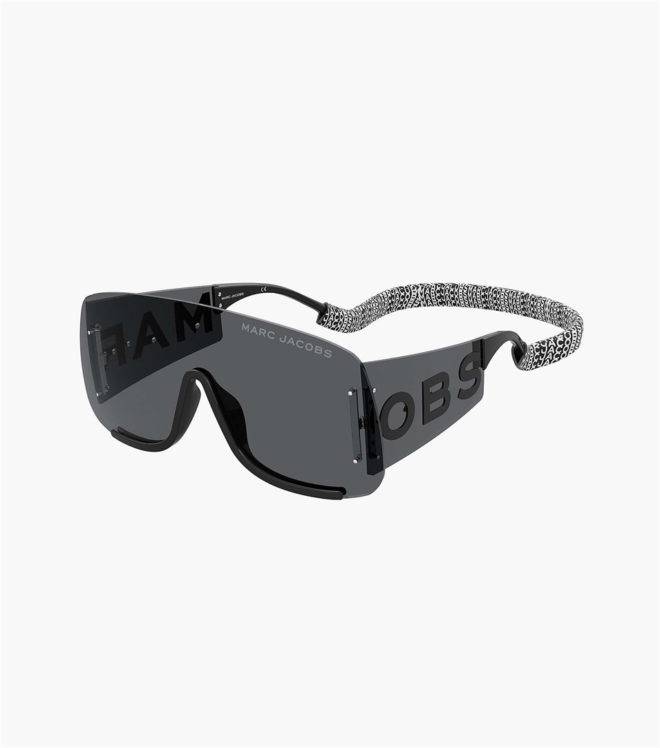 Gafas de Sol Marc Jacobs Runway Monogram Shield Mujer Negras | Peru-81376