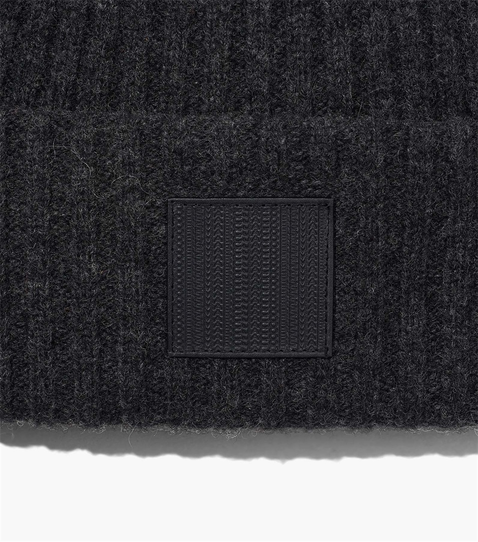 Gorros Marc Jacobs The Ribbed Mujer Gris Oscuro | Peru-07415