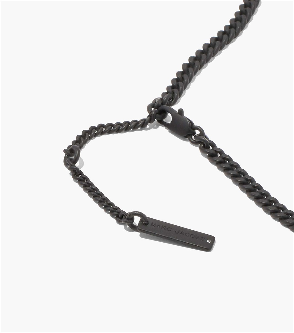 Joyería Marc Jacobs The Monogram Chain DTM Mujer Negras | Peru-34710