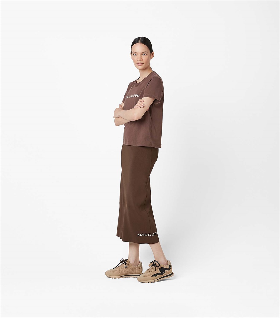 Pantalones Jogger Marc Jacobs The Teddy Mujer Beige | Peru-73280