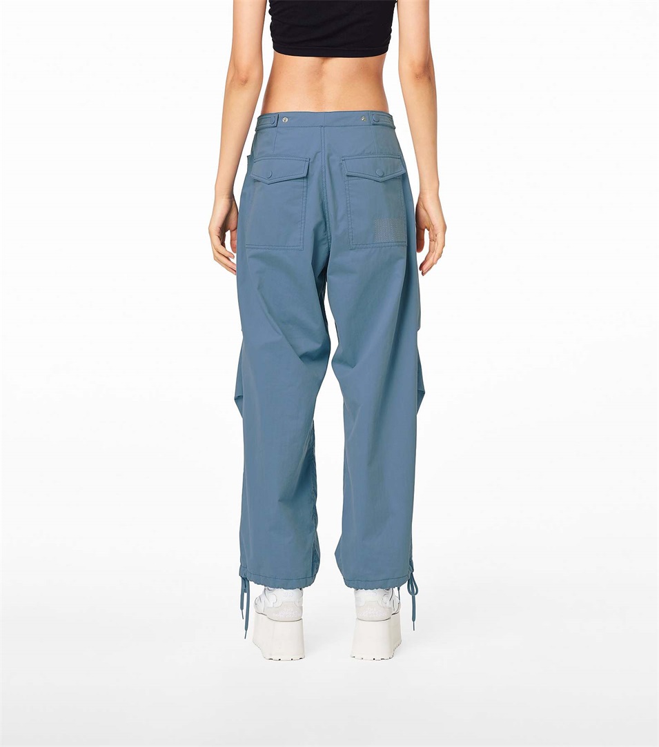 Pantalones Marc Jacobs The Baggy Drawstring Mujer Azules Gris | Peru-65123