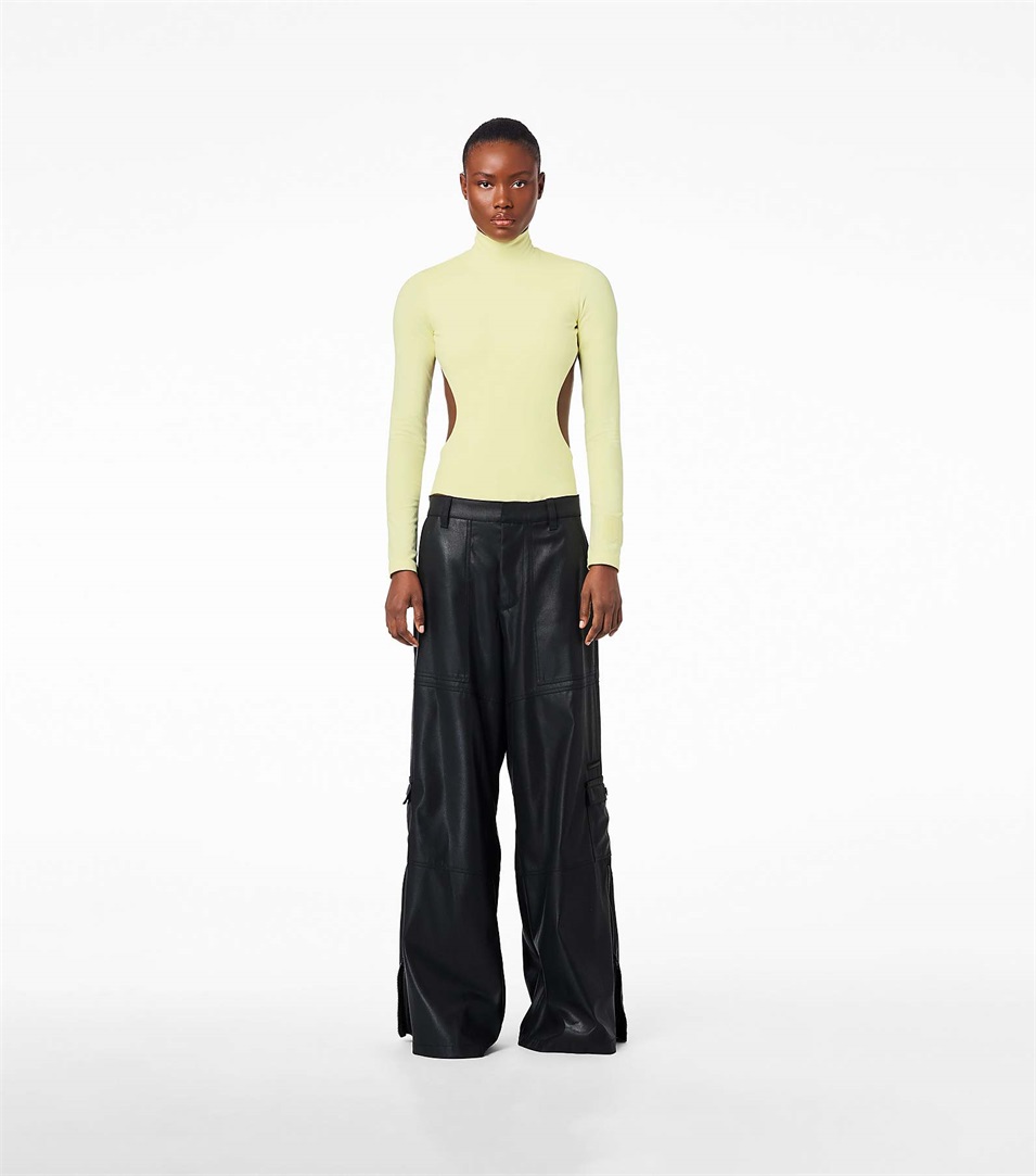 Pantalones Marc Jacobs The Wide Leg Cargo Mujer Negras Cobra | Peru-01628