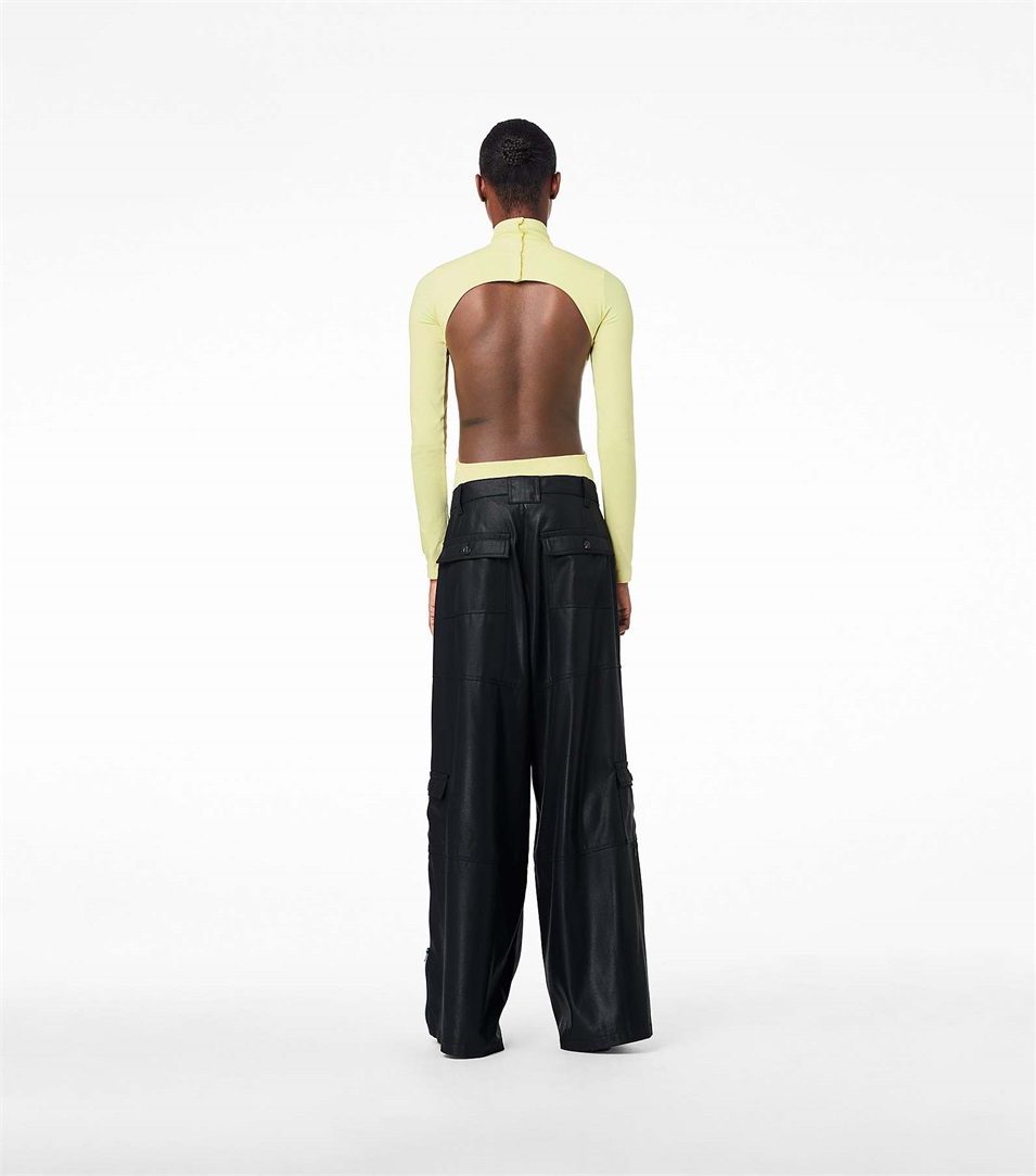 Pantalones Marc Jacobs The Wide Leg Cargo Mujer Negras Cobra | Peru-01628