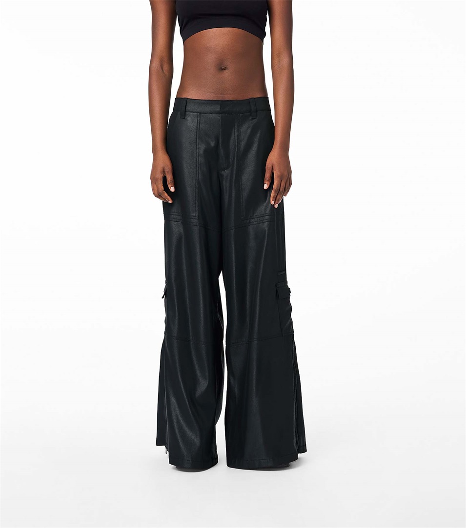 Pantalones Marc Jacobs The Wide Leg Cargo Mujer Negras Cobra | Peru-01628