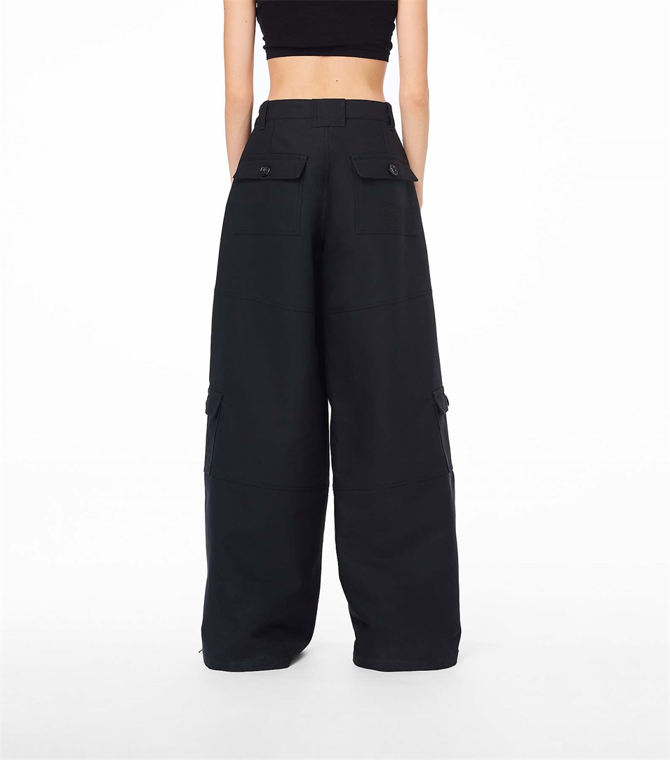 Pantalones Marc Jacobs The Wide Leg Cargo Mujer Negras | Peru-78539