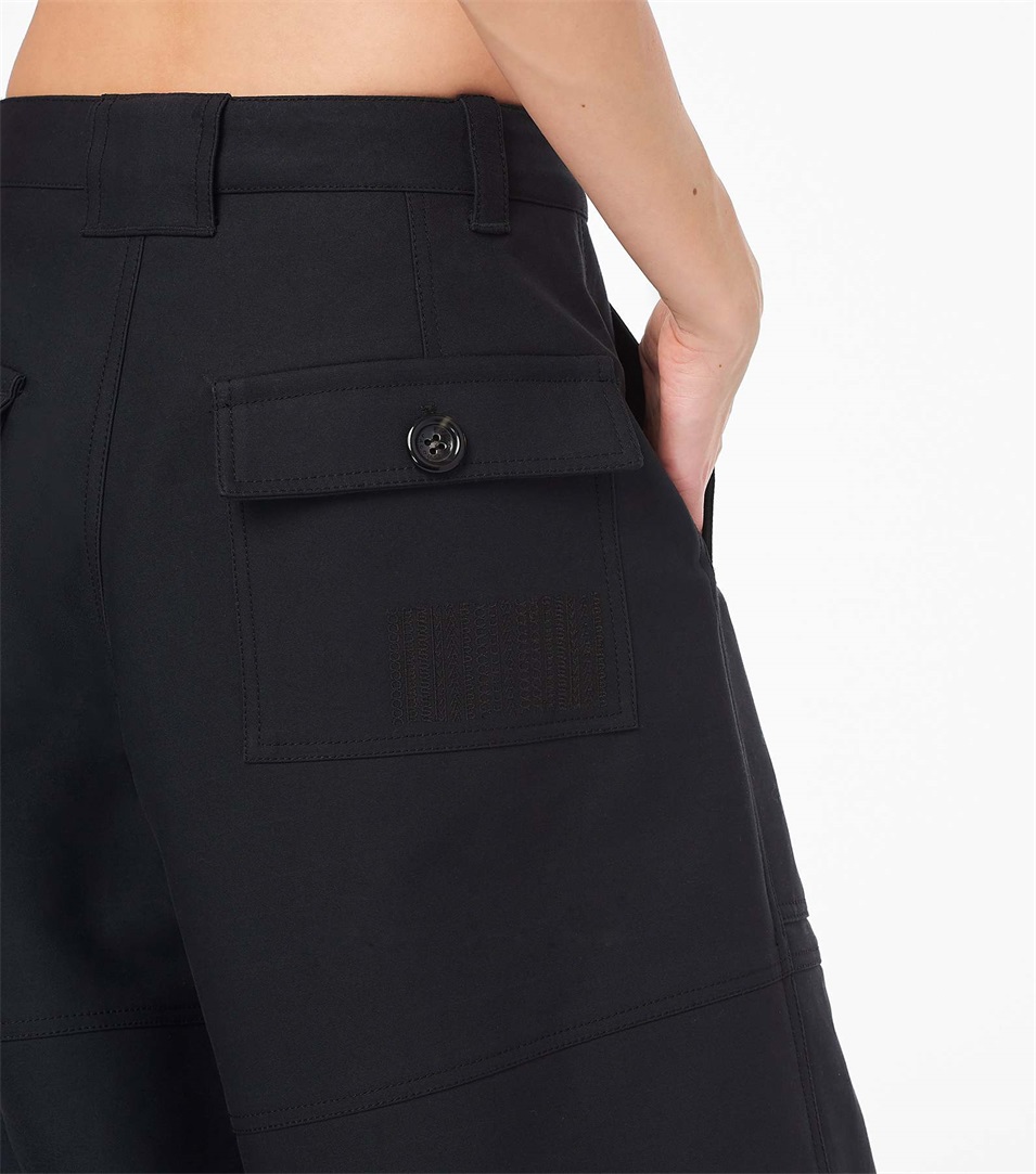 Pantalones Marc Jacobs The Wide Leg Cargo Mujer Negras | Peru-78539