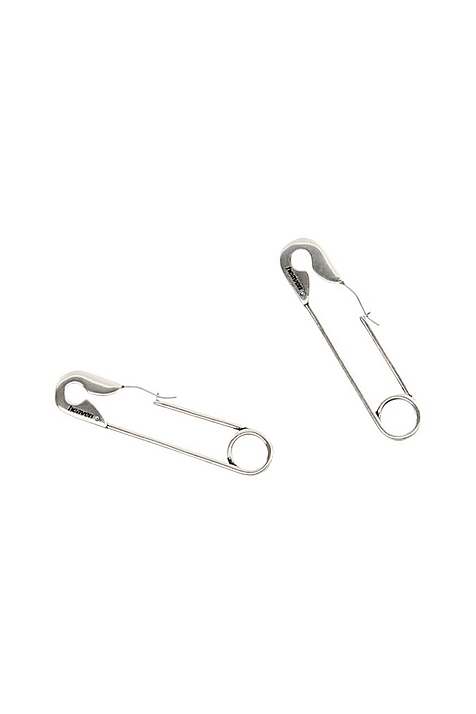 Pendientes Marc Jacobs Safety Pin Mujer Plateadas | Peru-95218