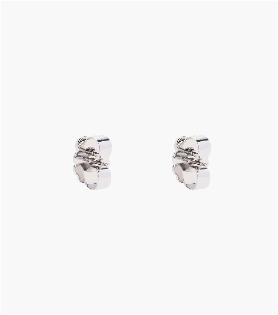 Pendientes Marc Jacobs The Charmed Heart Stud Mujer Plateadas | Peru-49205