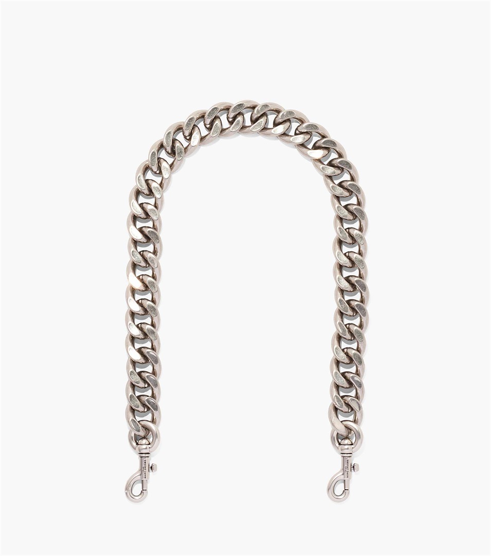 Strap Marc Jacobs The Chainlink Shoulder Mujer Plateadas | Peru-36572