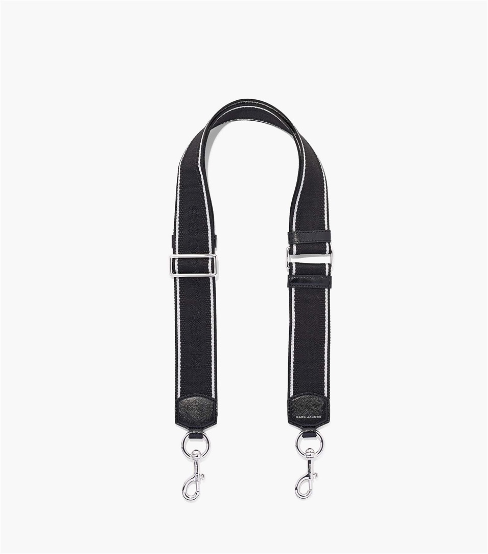 Strap Marc Jacobs The Logo DTM Webbing Mujer Negras | Peru-24807