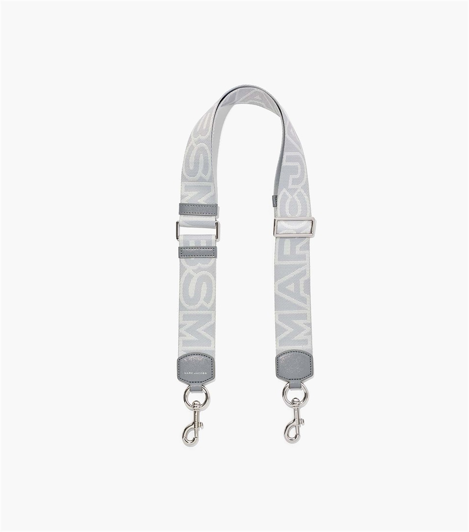 Strap Marc Jacobs The Outline Logo Webbing Mujer Gris Multicolor | Peru-09843