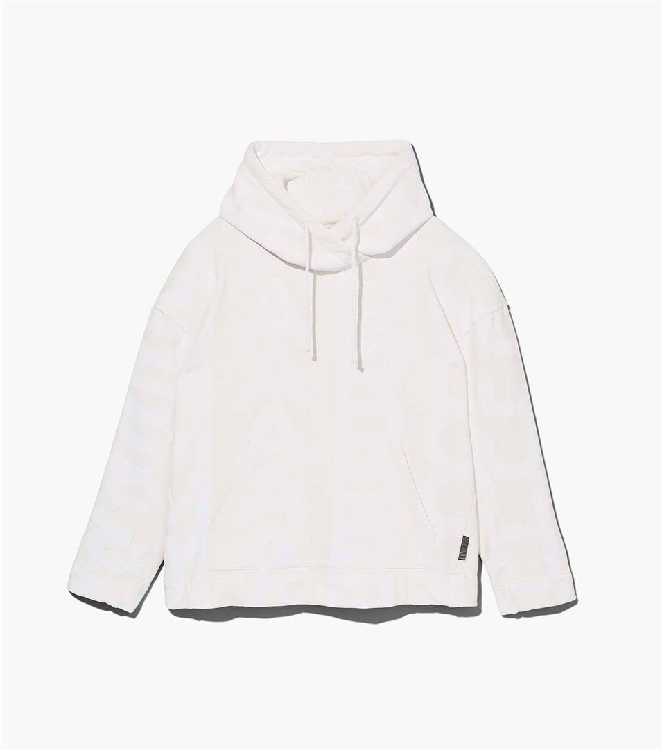 Sudadera Con Capucha Marc Jacobs The Monogram Oversized Mujer Blancas | Peru-07431