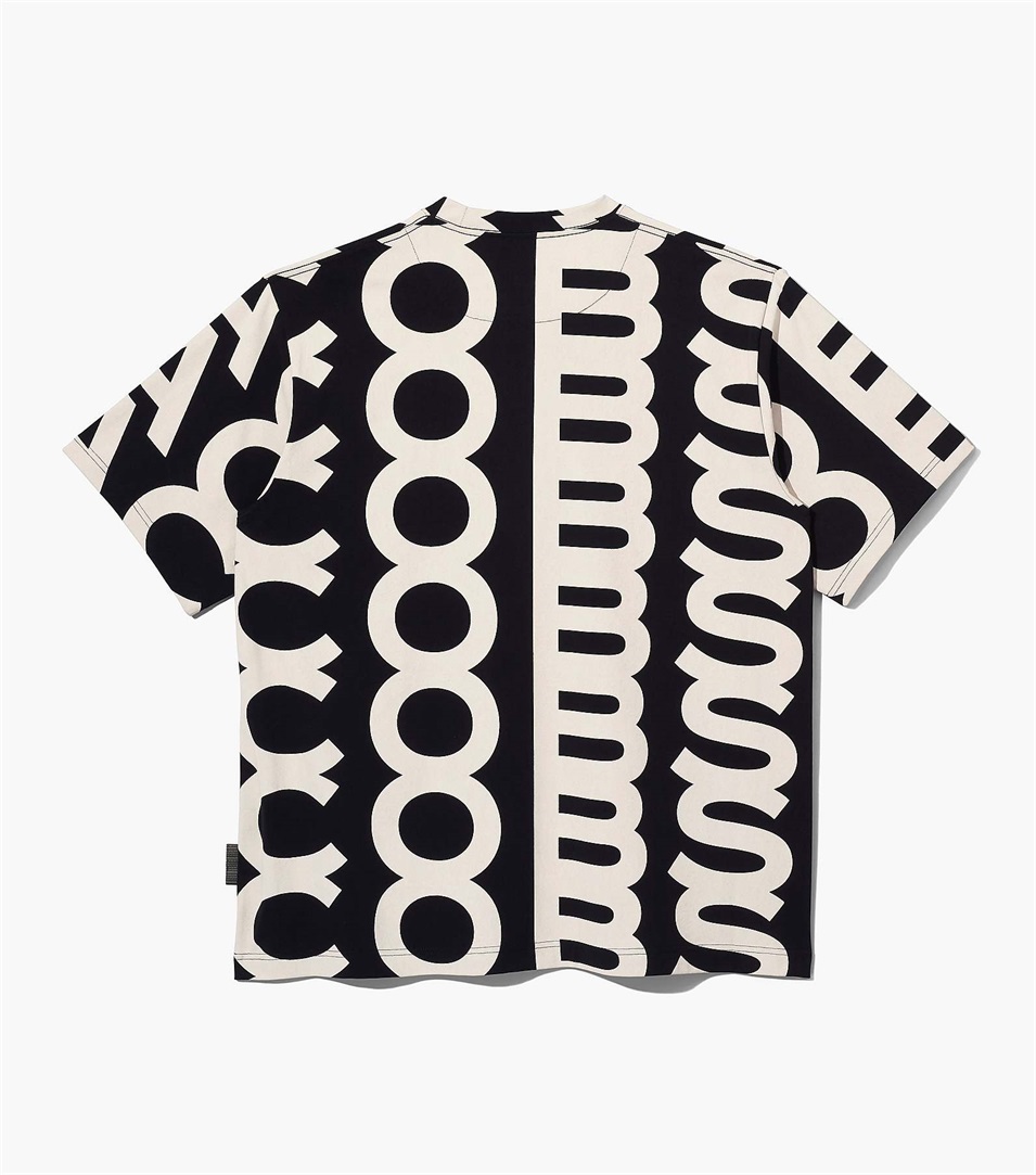 Tee Marc Jacobs The Monogram Big Mujer Negras Blancas | Peru-21065