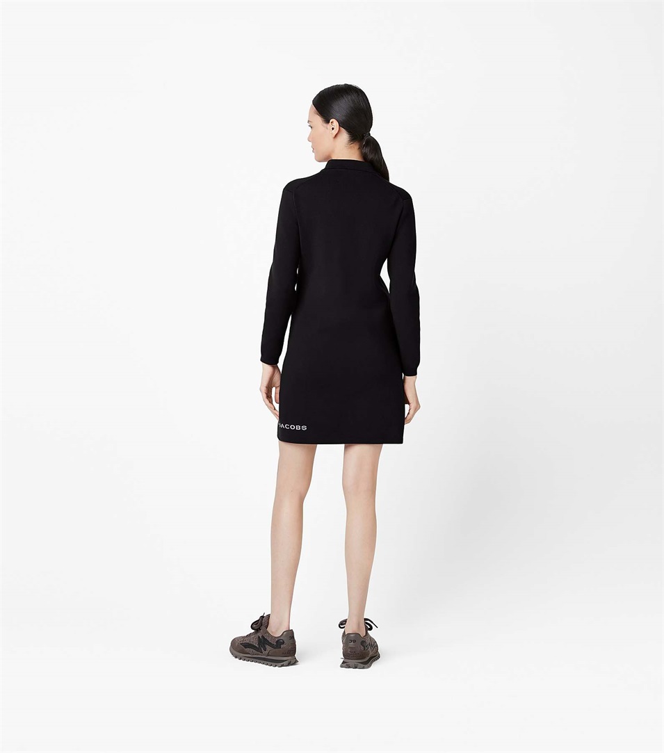 Vestido Marc Jacobs The 3/4 Tennis Mujer Negras | Peru-98546