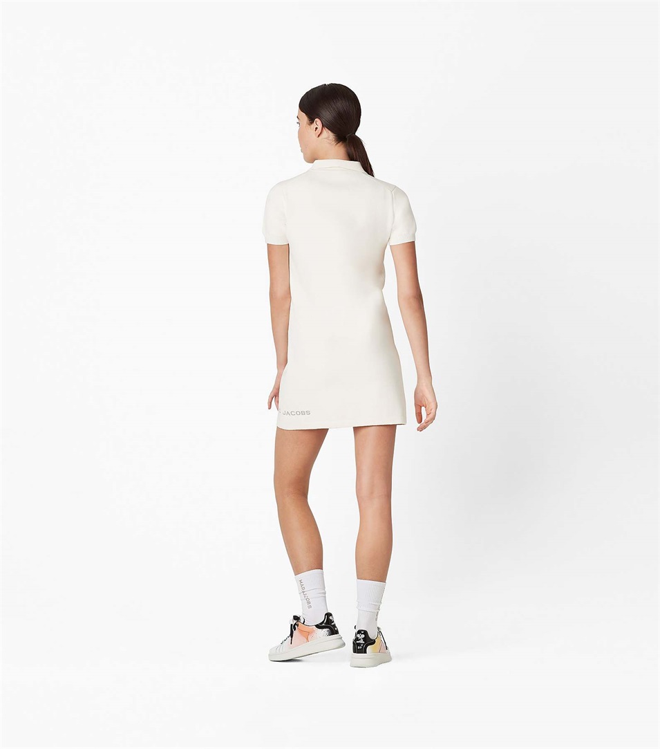 Vestido Marc Jacobs The Tennis Mujer Blancas | Peru-86507