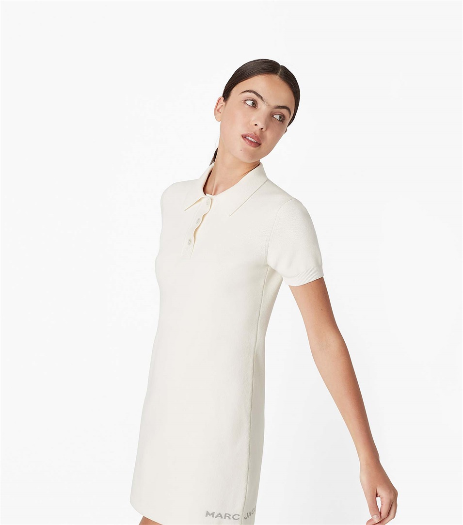 Vestido Marc Jacobs The Tennis Mujer Blancas | Peru-86507