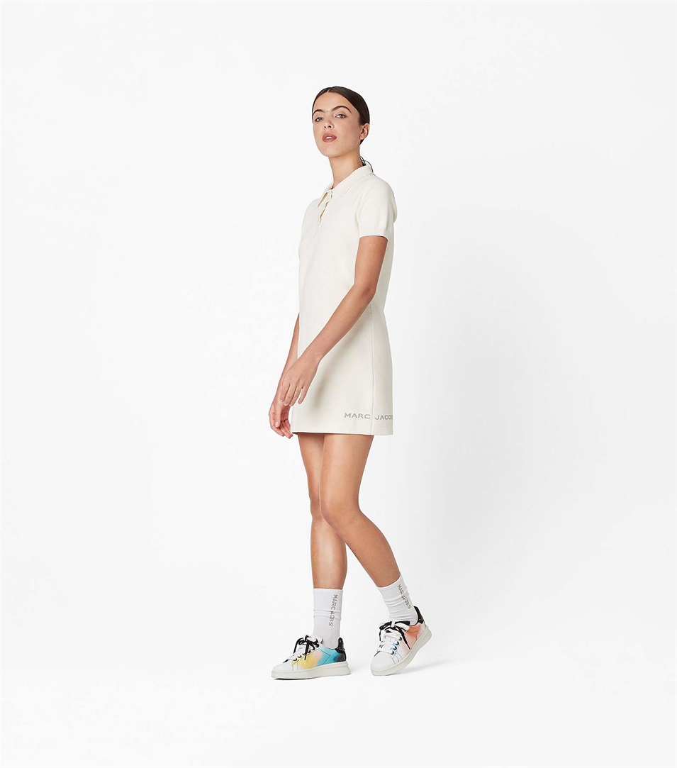 Vestido Marc Jacobs The Tennis Mujer Blancas | Peru-86507