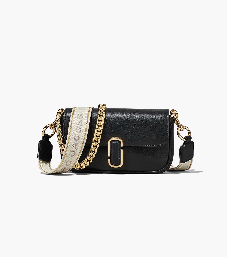 Bolsa De Hombro Marc Jacobs The J Marc Mini Mujer Negras | Peru-67291