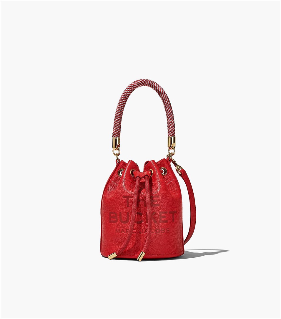 Bolso Saco Marc Jacobs The Leather Micro Mujer Rojas | Peru-07218