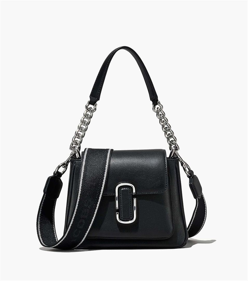 Bolso Satchel Marc Jacobs The J Marc Chain Mini Mujer Negras Plateadas | Peru-42986