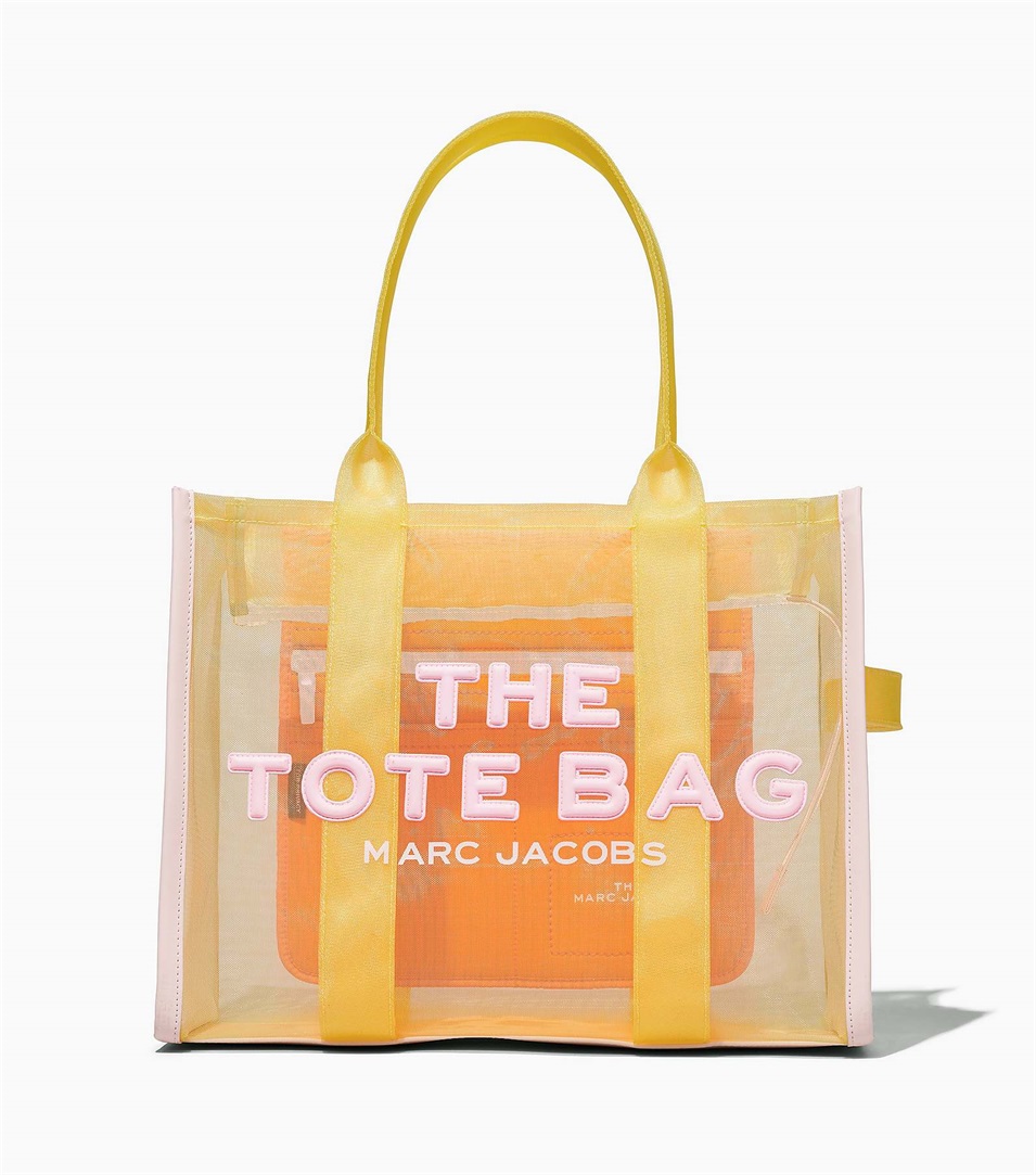 Bolso Tote Marc Jacobs The Colorblock Mesh Mujer Amarillo Multicolor | Peru-46739