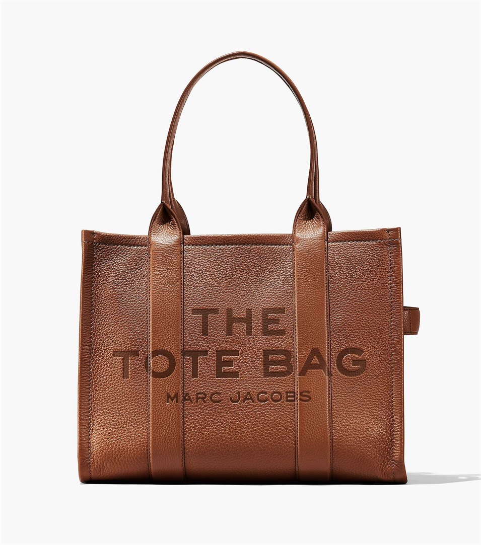 Bolso Tote Marc Jacobs The Leather Large Mujer Chocolate | Peru-37541