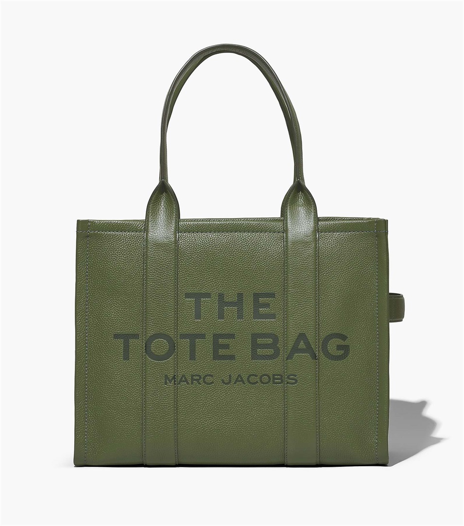 Bolso Tote Marc Jacobs The Leather Large Mujer Verde | Peru-51240