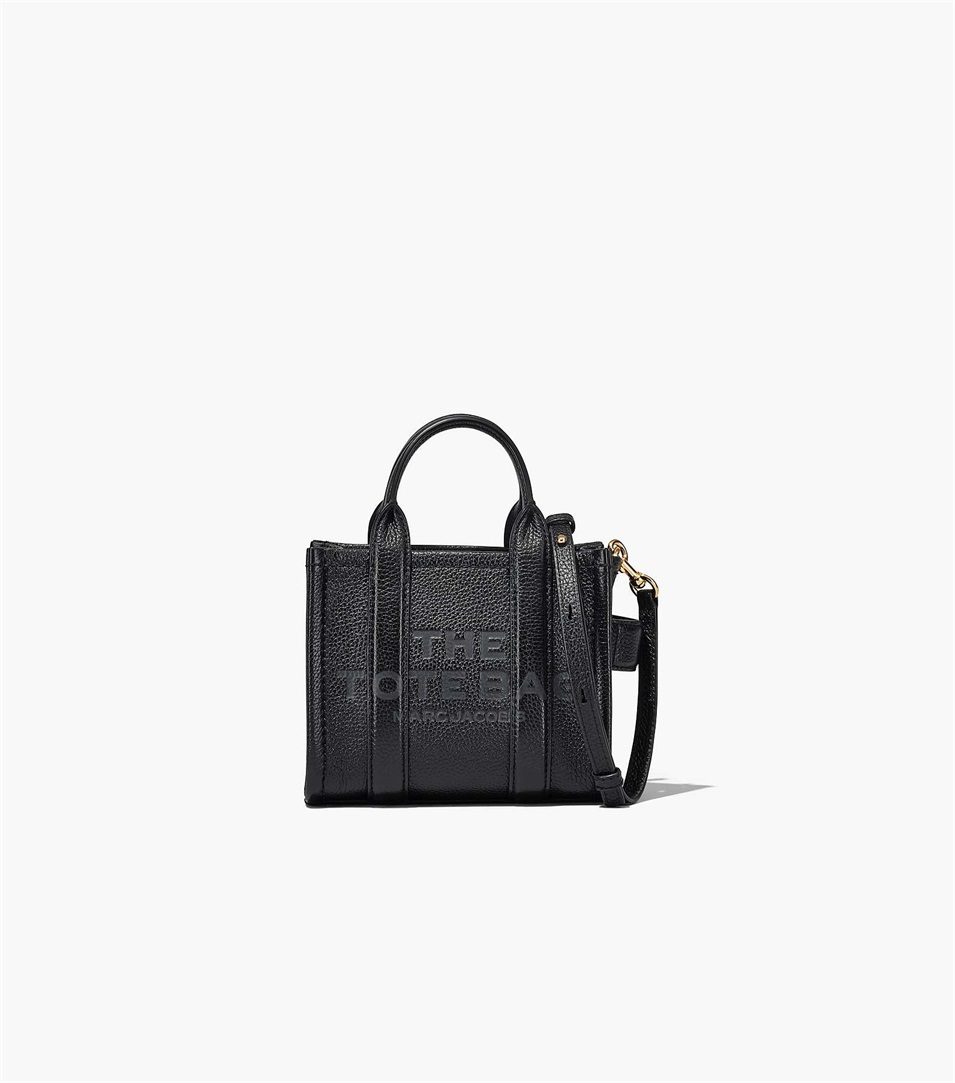 Bolso Tote Marc Jacobs The Leather Micro Mujer Negras | Peru-12947