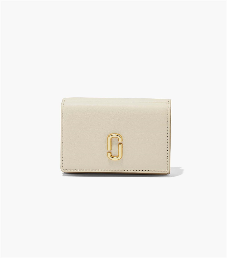 Carteras Marc Jacobs The J Marc Trifold Mujer Blancas | Peru-71802