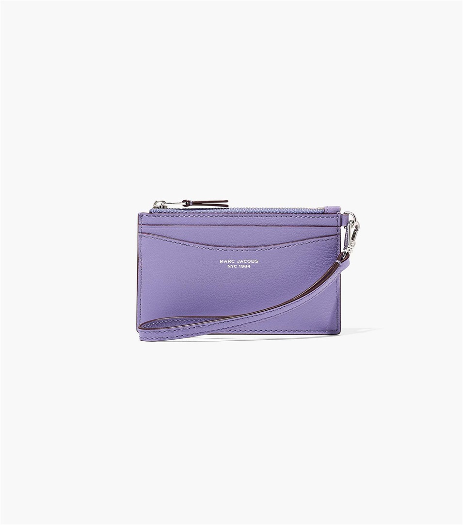 Carteras Marc Jacobs The Slim 84 Top Zip Wristlet Mujer Moradas | Peru-18342