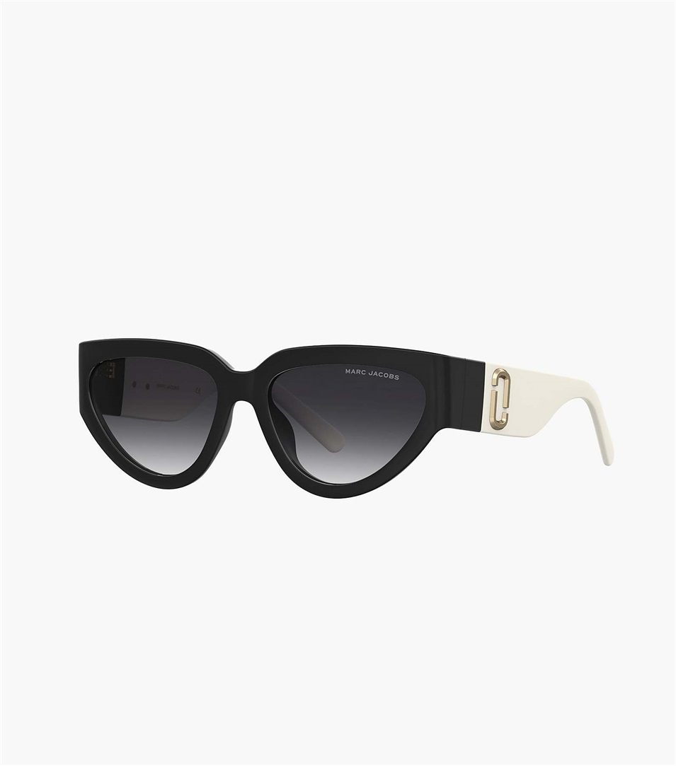 Gafas de Sol Marc Jacobs J Marc Cat Eye Mujer Negras Blancas | Peru-83257