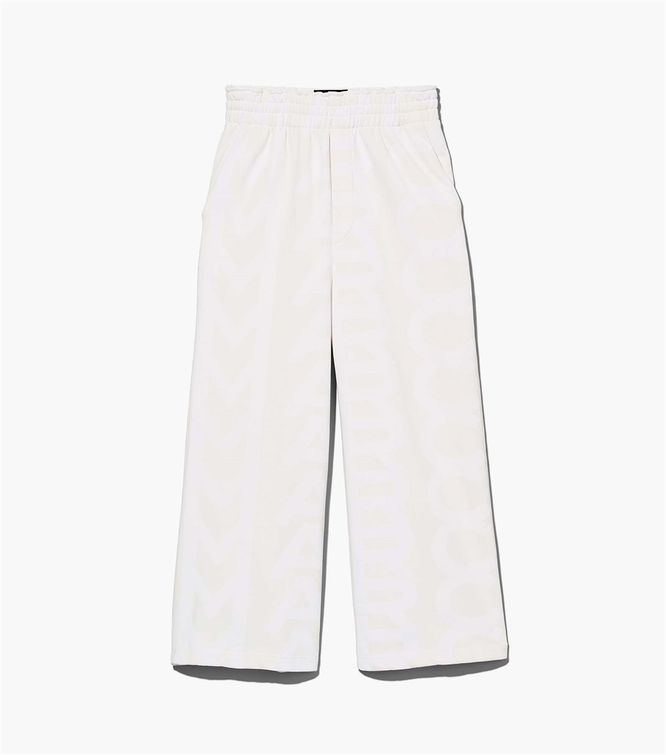 Pantalones Deportivos Marc Jacobs The Monogram Oversized Mujer Blancas | Peru-84396