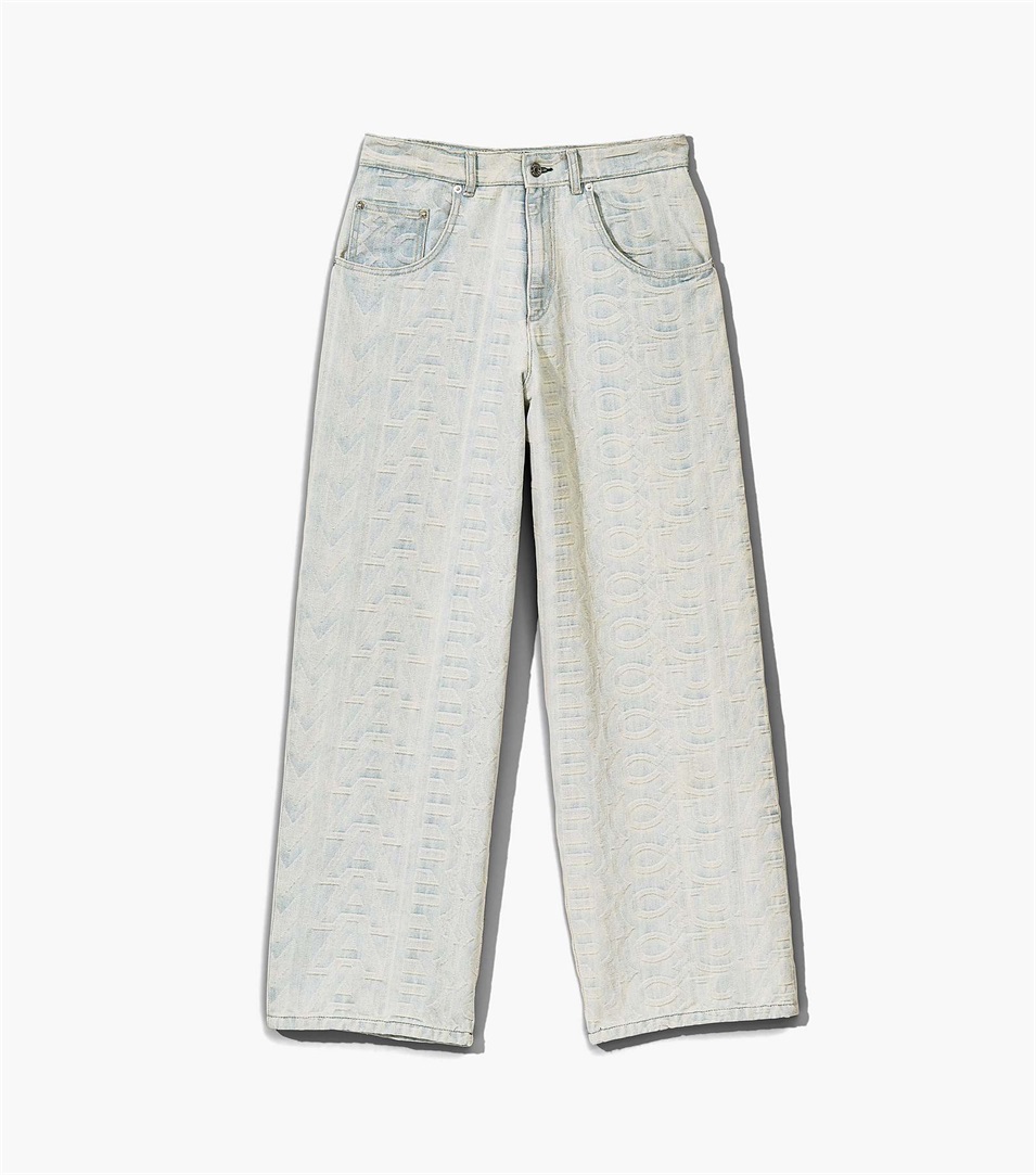 Pantalones Marc Jacobs The Monogram Denim Mujer Azules | Peru-69752