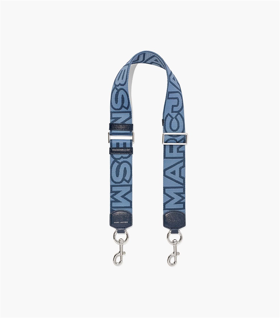 Strap Marc Jacobs The Outline Logo Webbing Mujer Azules Multicolor | Peru-15798