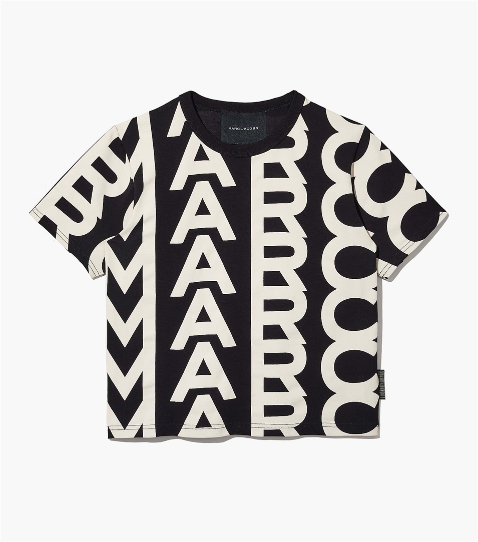 Tee Marc Jacobs The Monogram Baby Mujer Negras Blancas | Peru-53178